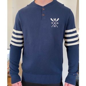 TOMMY HILFIGER Men’s Henley Sweater Size M